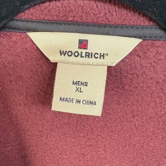 Woolrich Red Fleece Hiking Vest Cabin Hunting Camping Outdoors Men’s XL - Picture 6 of 6